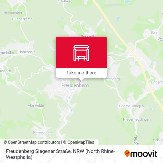 Freudenberg Siegener Straße map