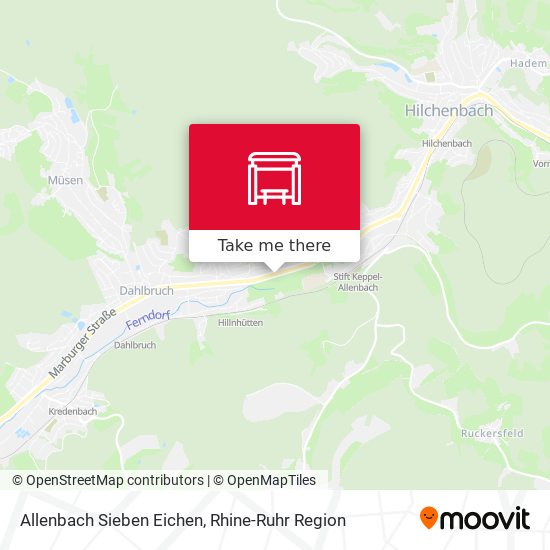 Allenbach Sieben Eichen map