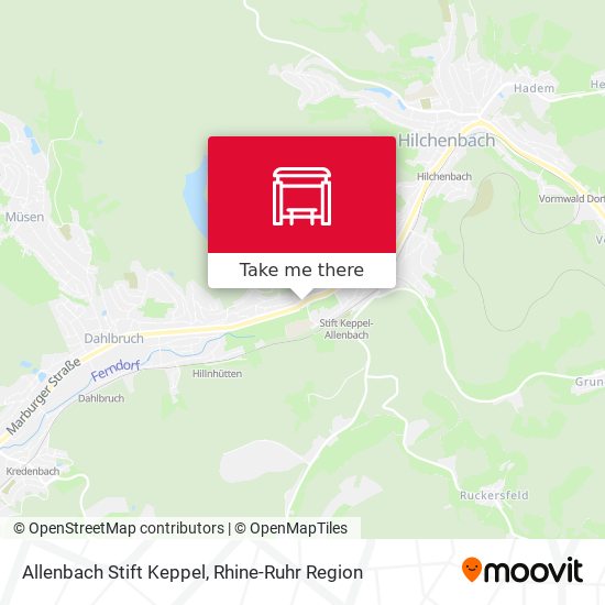 Allenbach Stift Keppel map