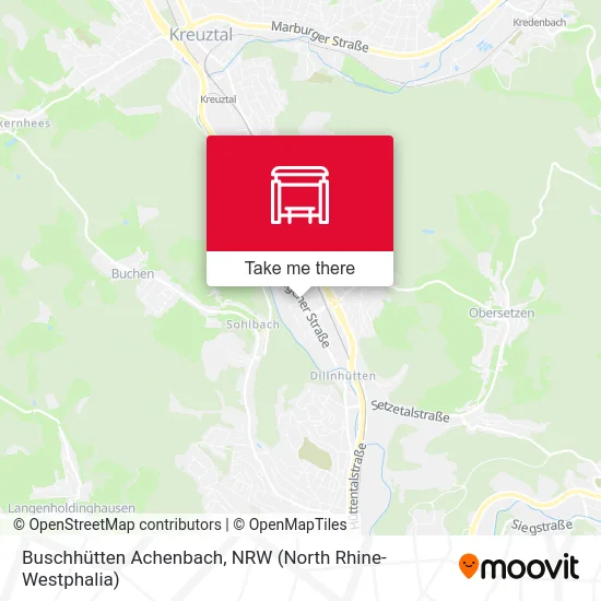 Buschhütten Achenbach map