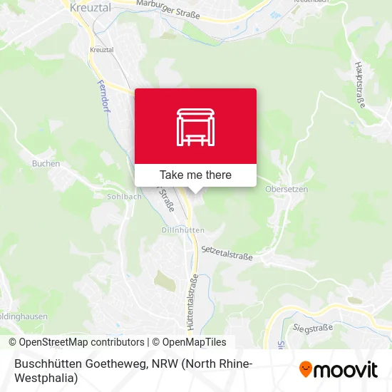 Buschhütten Goetheweg map