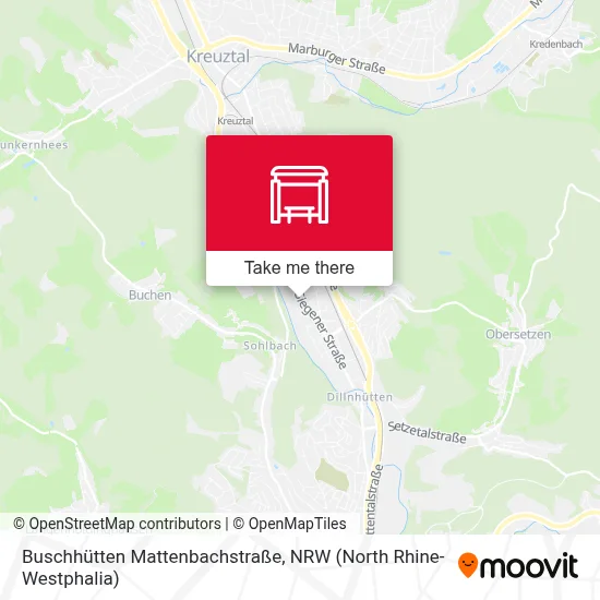 Buschhütten Mattenbachstraße map