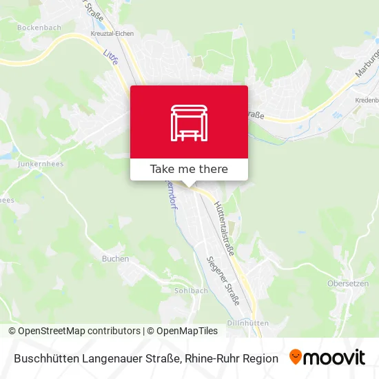 Карта Buschhütten Langenauer Straße