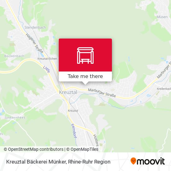 Kreuztal Bäckerei Münker map