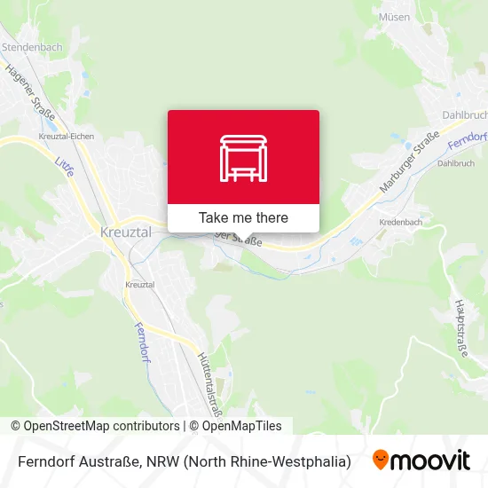 Ferndorf Austraße map