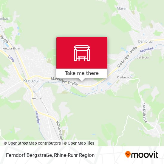 Ferndorf Bergstraße map