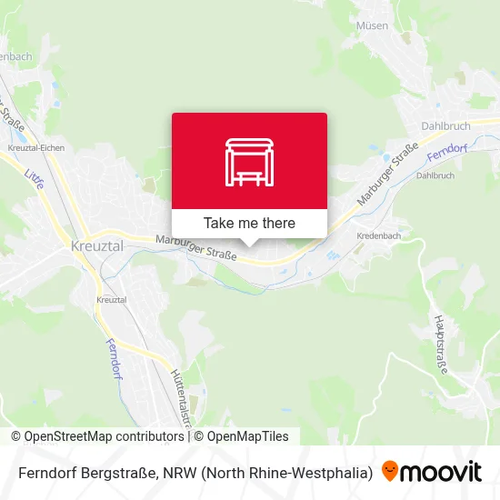 Ferndorf Bergstraße map