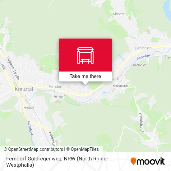 Ferndorf Goldregenweg map
