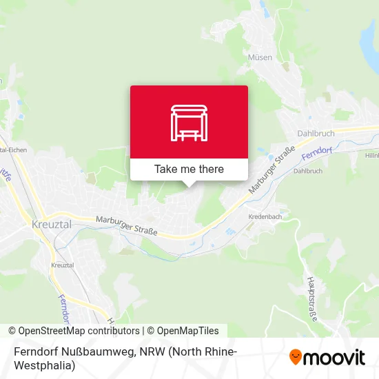 Ferndorf Nußbaumweg map