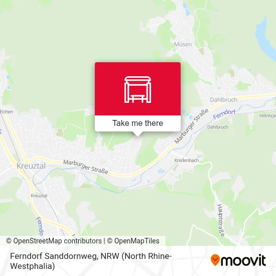 Ferndorf Sanddornweg map