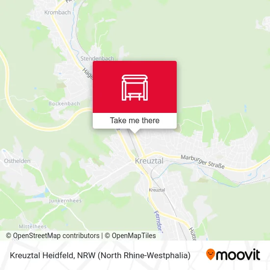 Kreuztal Heidfeld map