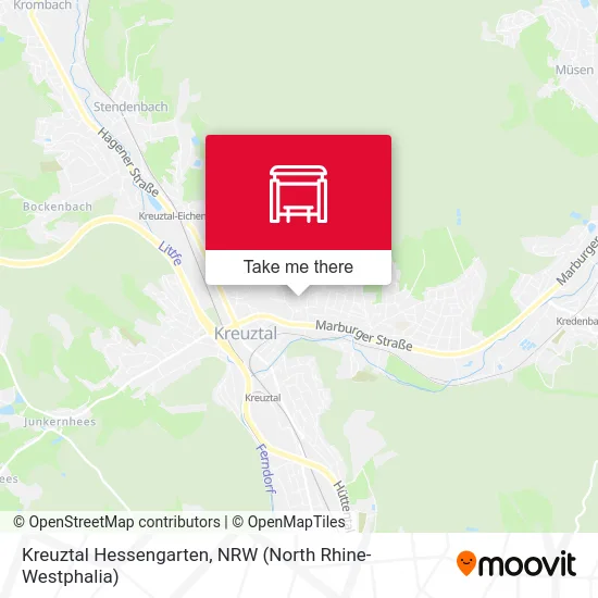 Kreuztal Hessengarten map