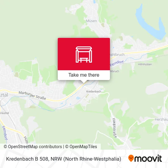 Kredenbach B 508 map