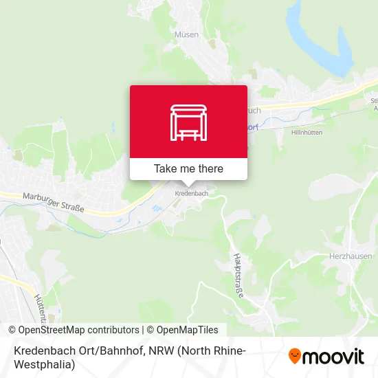 Kredenbach Ort/Bahnhof map