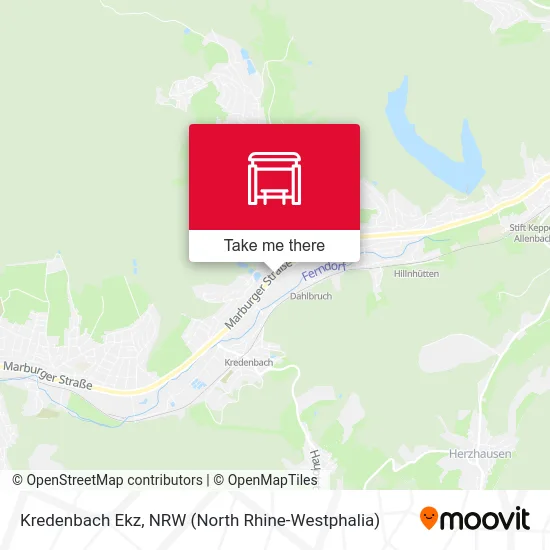 Kredenbach Ekz map