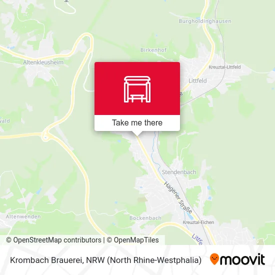 Krombach Brauerei map