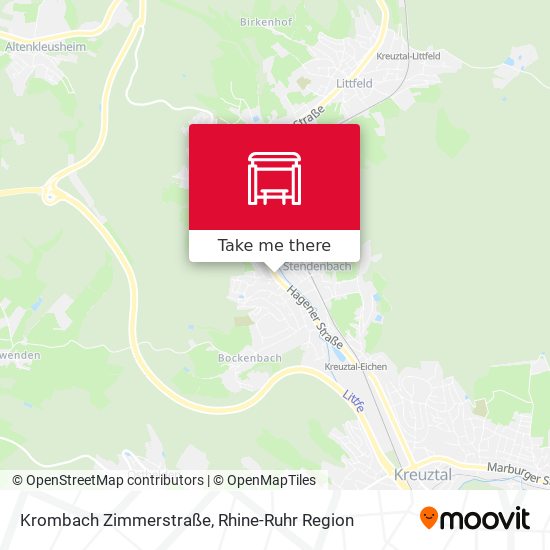 Krombach Zimmerstraße map