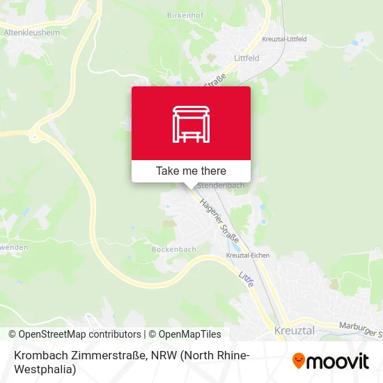 Krombach Zimmerstraße map