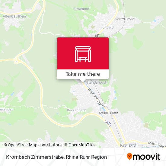Krombach Zimmerstraße map