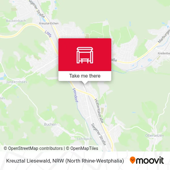 Kreuztal Liesewald map