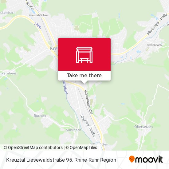 Kreuztal Liesewaldstraße 95 map