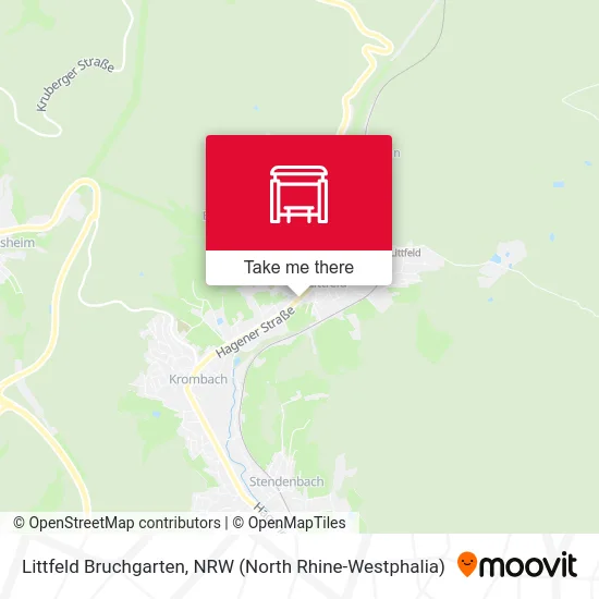 Littfeld Bruchgarten map