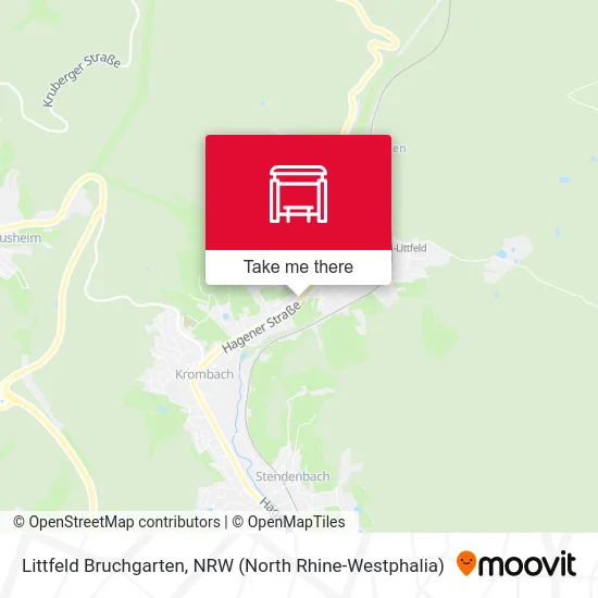 Littfeld Bruchgarten map