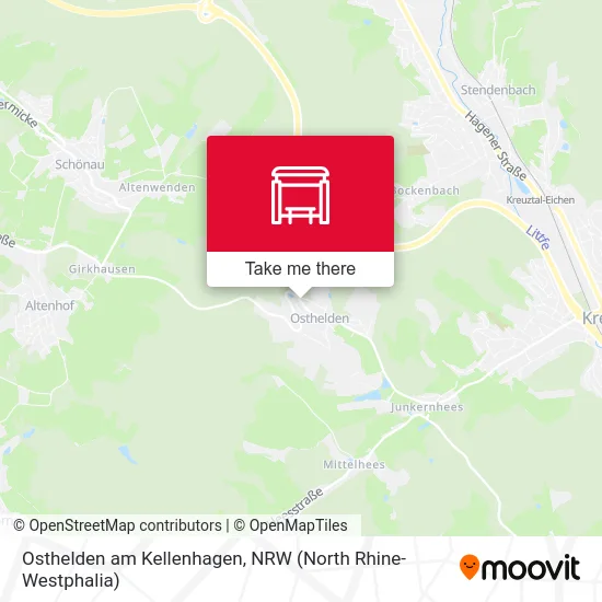 Osthelden am Kellenhagen map