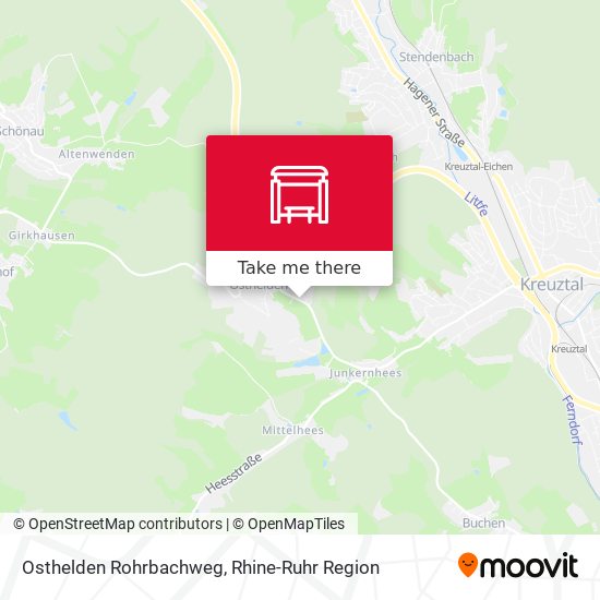 Osthelden Rohrbachweg map