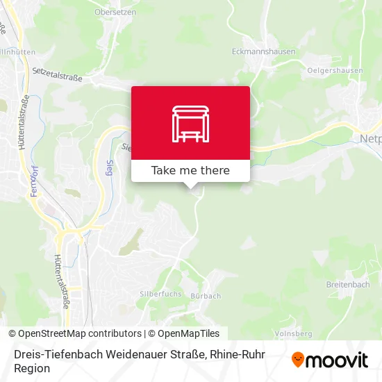 Карта Dreis-Tiefenbach Weidenauer Straße