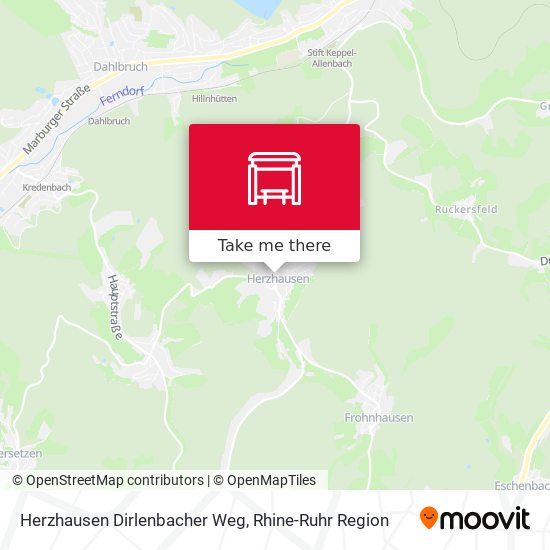 Herzhausen Dirlenbacher Weg map