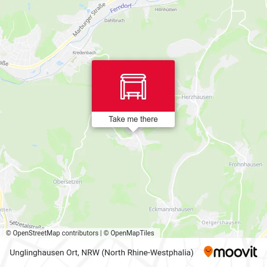 Unglinghausen Ort map