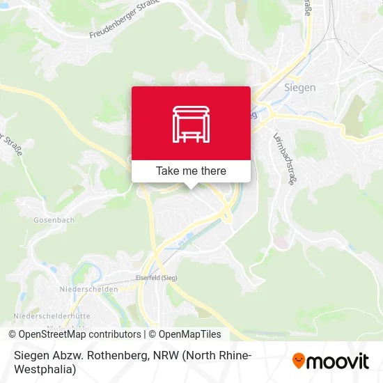 Siegen Abzw. Rothenberg map