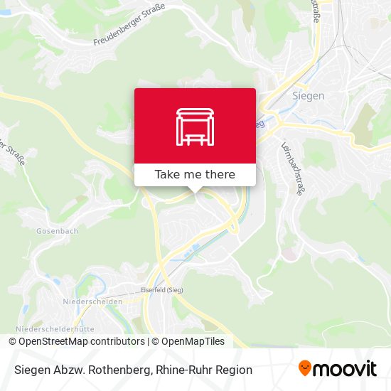 Siegen Abzw. Rothenberg map