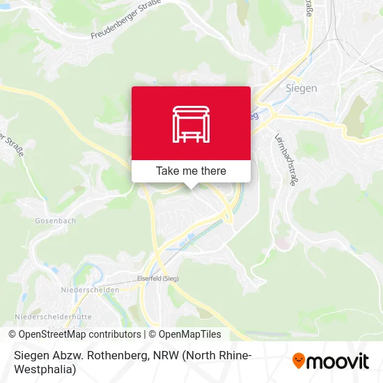 Siegen Abzw. Rothenberg map