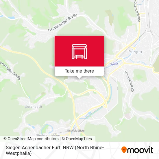 Siegen Achenbacher Furt map