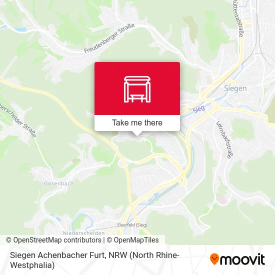 Siegen Achenbacher Furt map