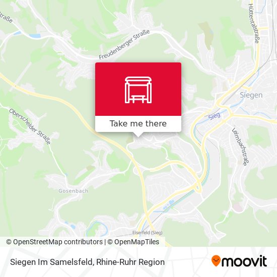Siegen Im Samelsfeld map