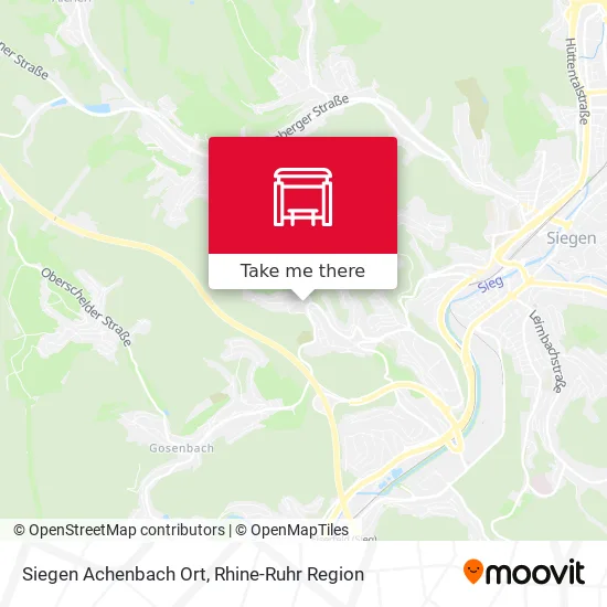 Карта Siegen Achenbach Ort