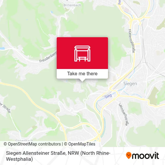 Siegen Allensteiner Straße map