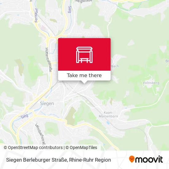 Карта Siegen Berleburger Straße