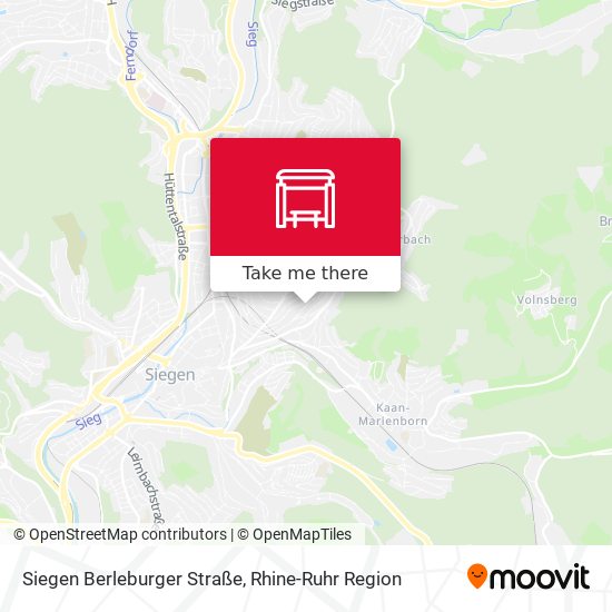 Siegen Berleburger Straße map