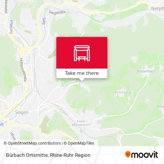 Карта Bürbach Ortsmitte