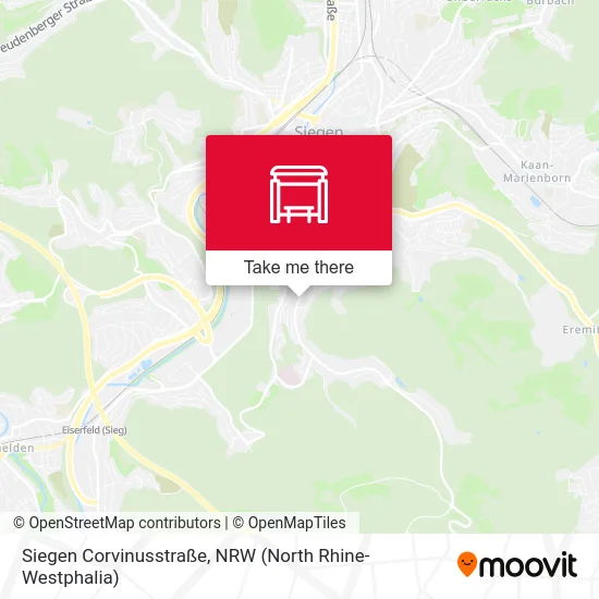 Siegen Corvinusstraße map
