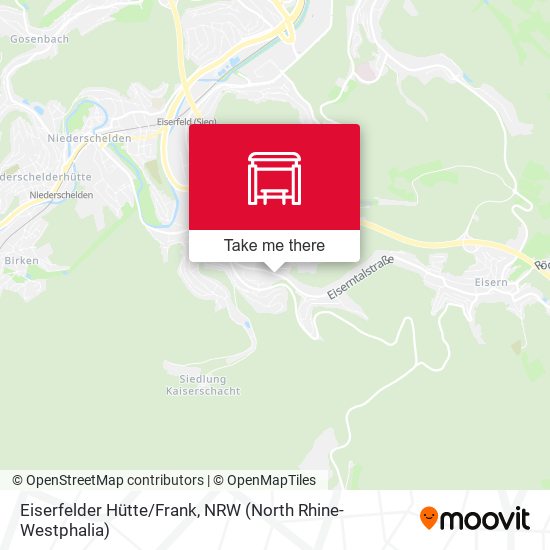 Eiserfelder Hütte/Frank map