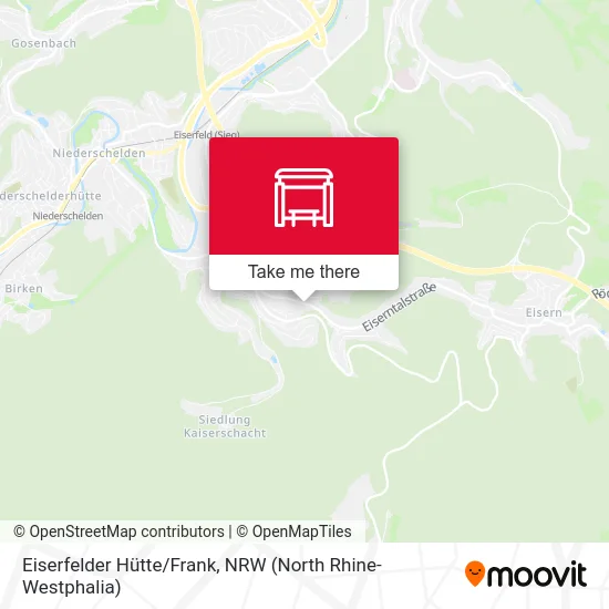 Eiserfelder Hütte/Frank map