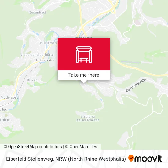 Eiserfeld Stollenweg map