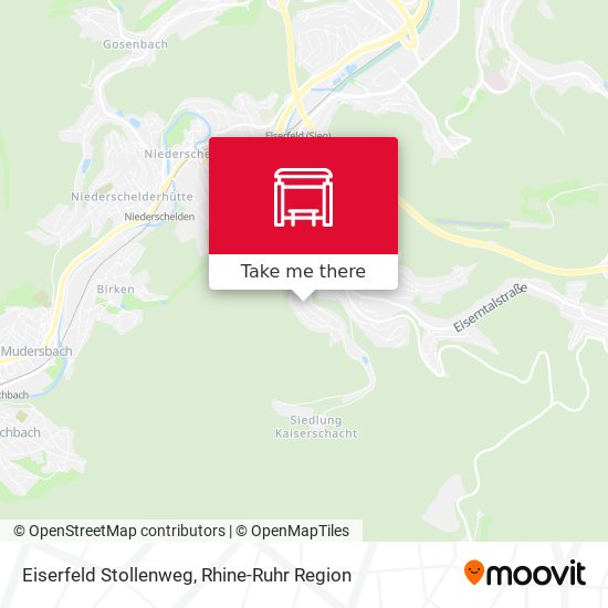 Eiserfeld Stollenweg map