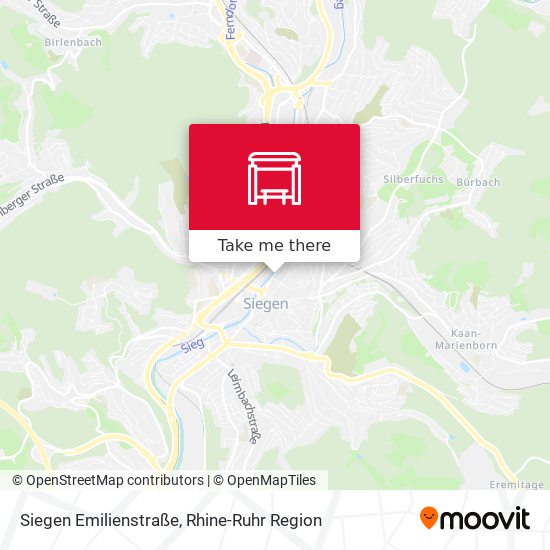 Siegen Emilienstraße map