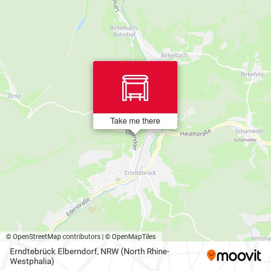 Erndtebrück Elberndorf map